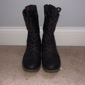 Dark Brown Combat Boots